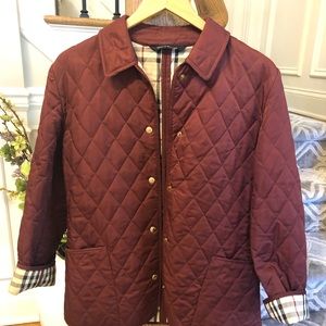 Burberry Quilted Barn Jacket - Size Small